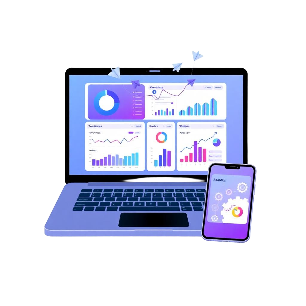 Cap table management dashboards illustration